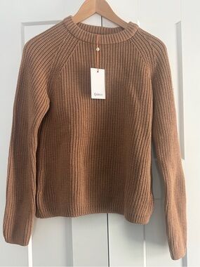 Quince Women's 100% Cotton Fisherman Crewneck Sweater